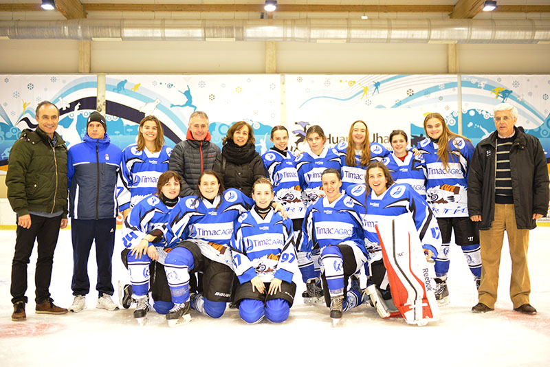 El Club Hielo Huarte Femenino, a un paso de luchar por el t&iacute;tulo